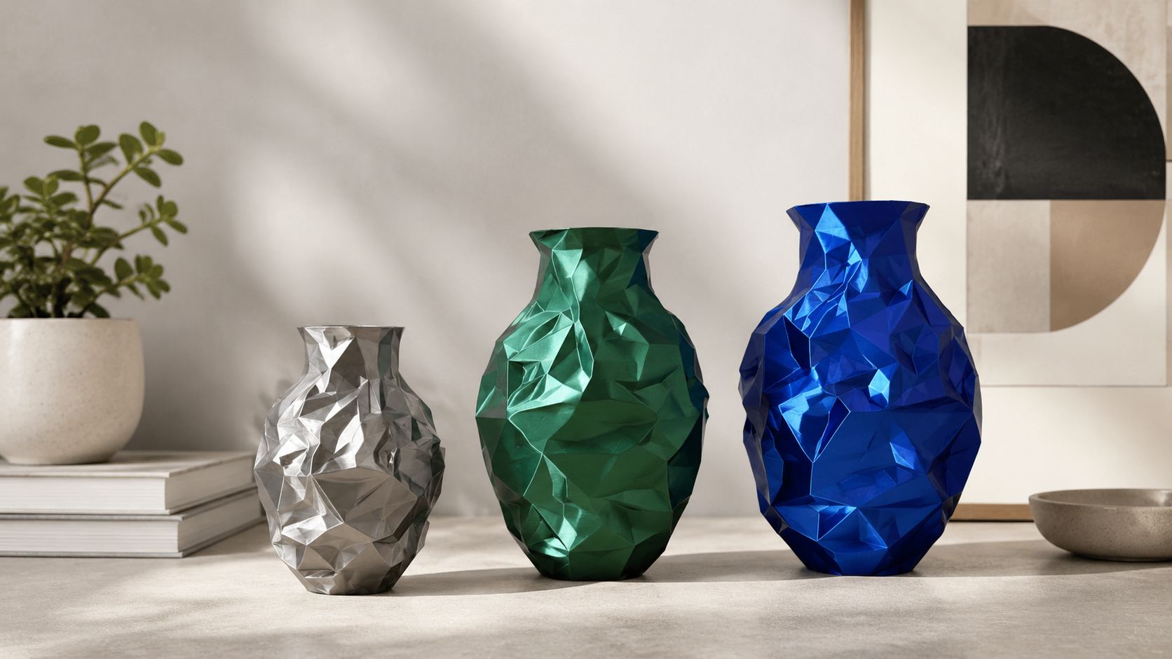 Vaso Prisma - Vaso geometrico stampato in 3D