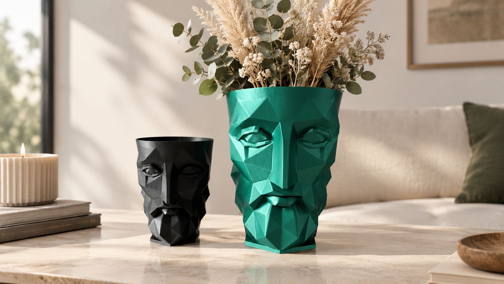 Vaso Stoic - Vaso minimalista geometrico stampato in 3D