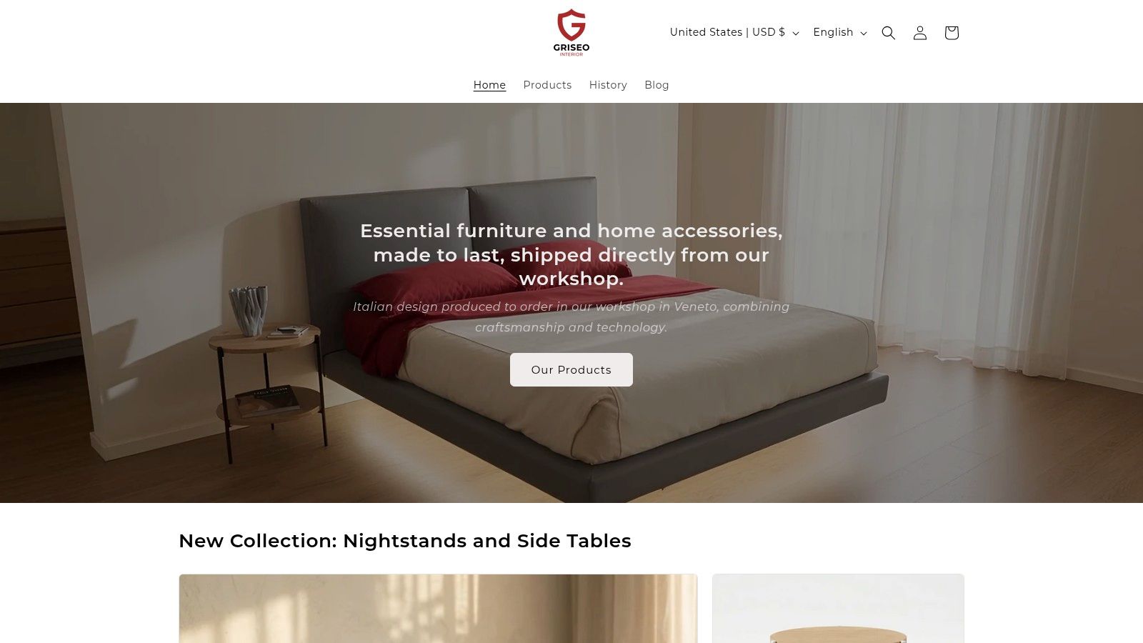 Screenshot from https://griseointerior.com