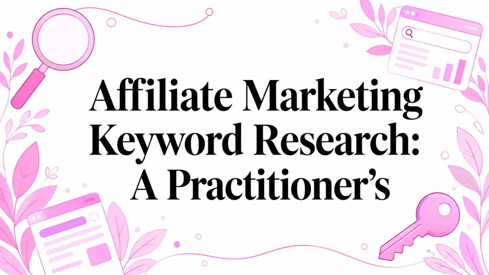 Affiliate Marketing Keyword Research: A Practitioner's