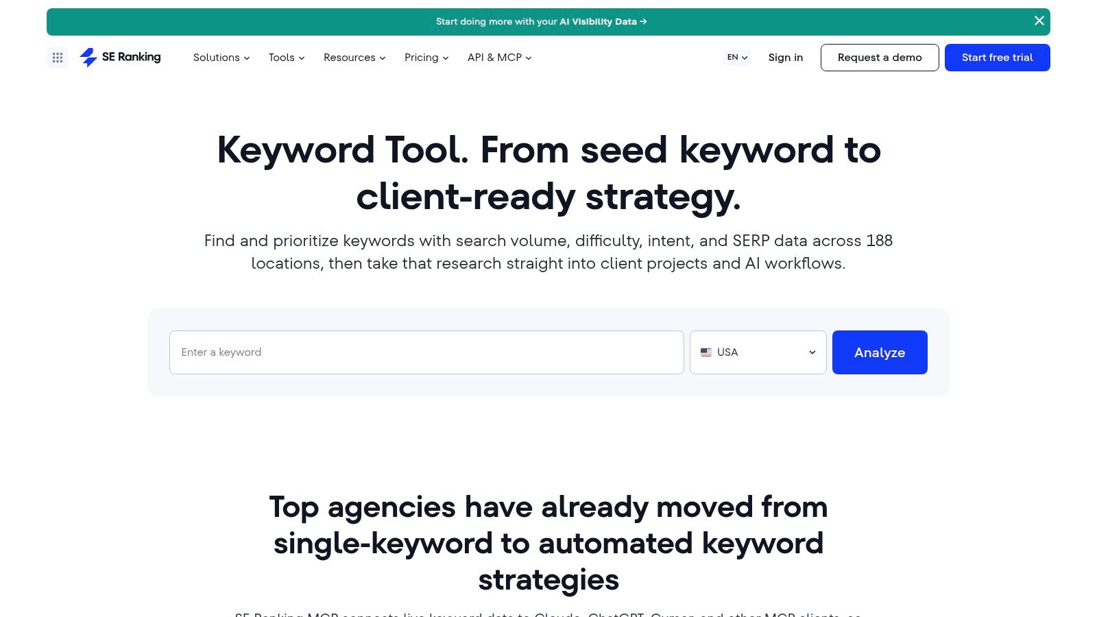 SE Ranking Keyword Research