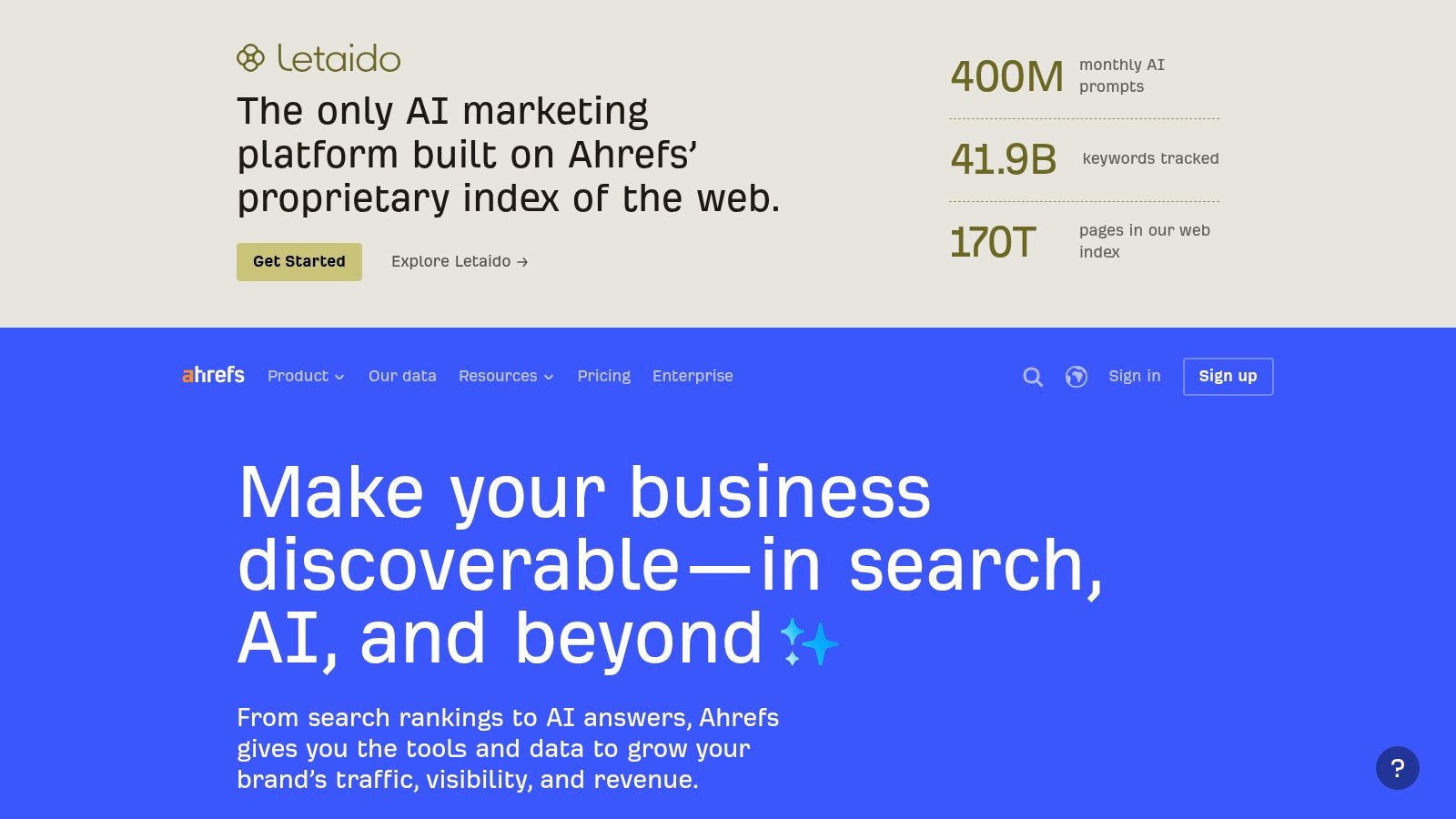 Ahrefs (Site Explorer and Competitive Analysis)