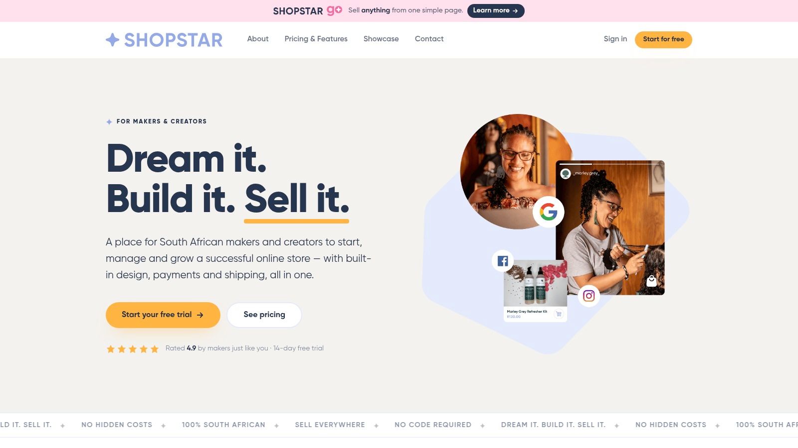 Screenshot from https://www.shopstar.co.za