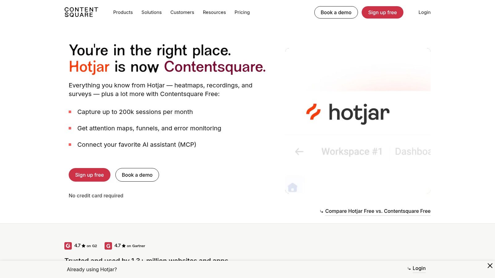 Hotjar (now part of Contentsquare)