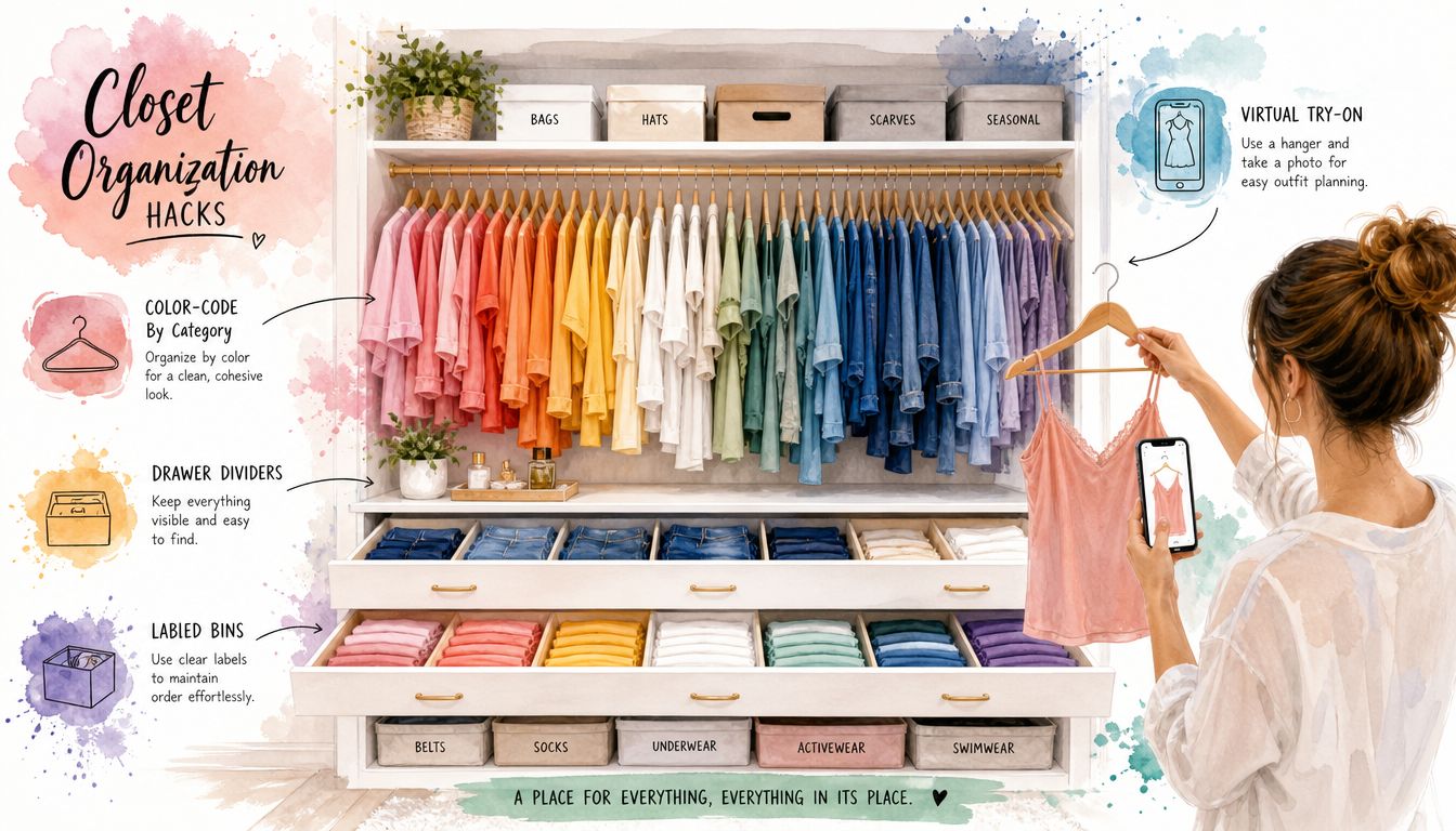 7 Storage and Organization Hacks for Clothing and Wardrobes