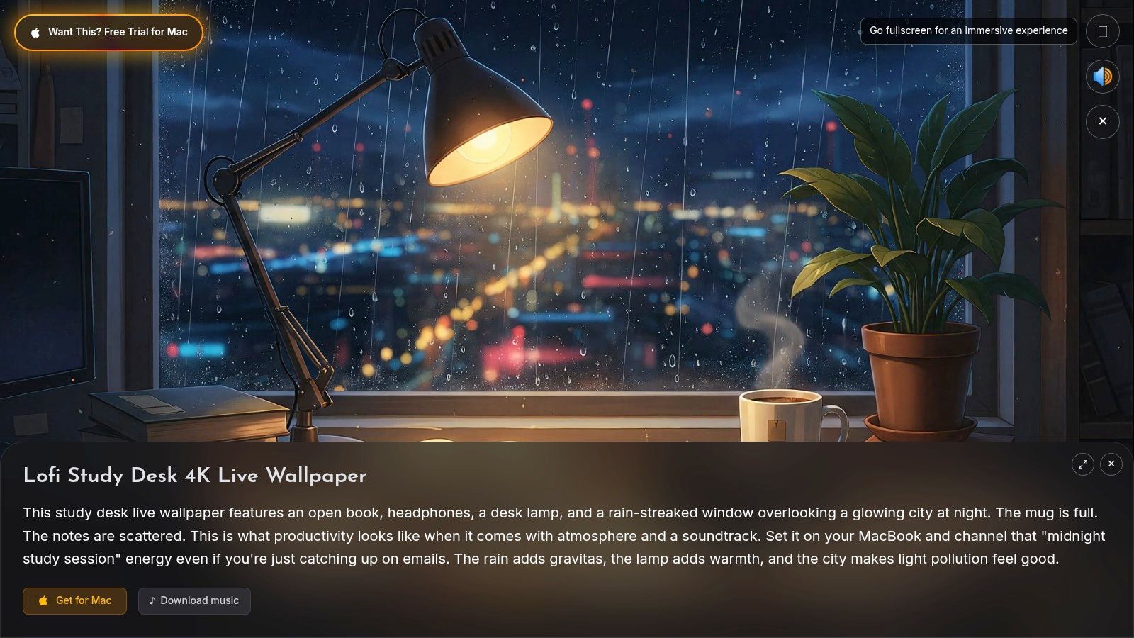 Lofi Study Desk | Aesthetic 4K Live Wallpaper