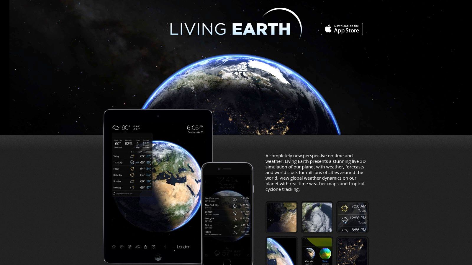 Living Earth, Weather & Clock (Radiantlabs)