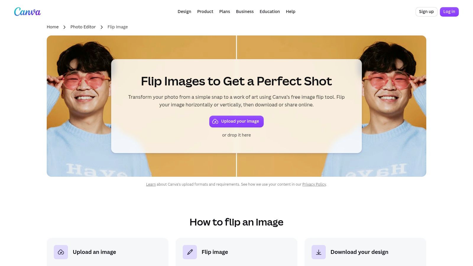 Canva – Free Online Image Flipper