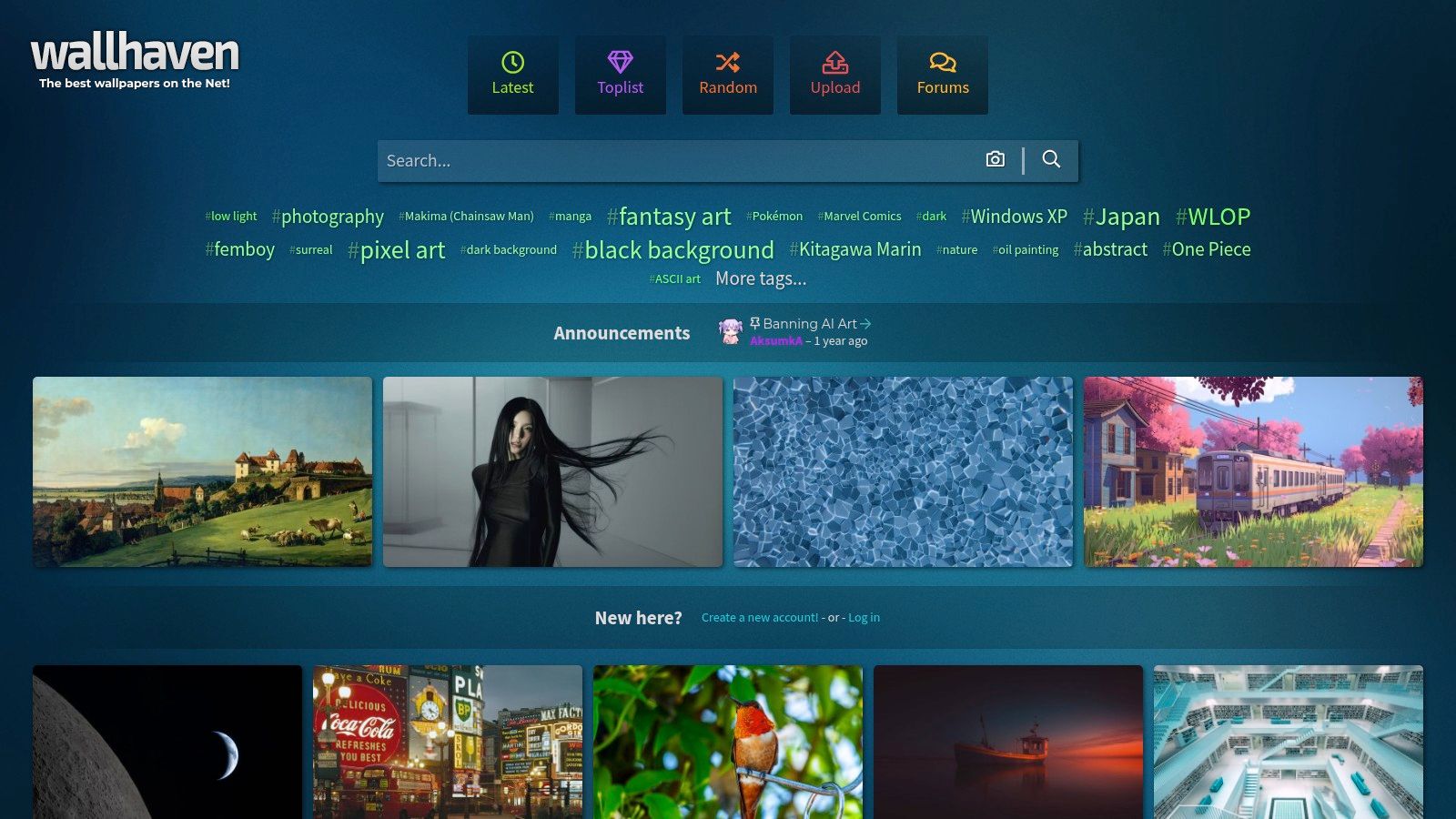 Wallhaven, Advanced Filters for 5K and Aspect Ratios