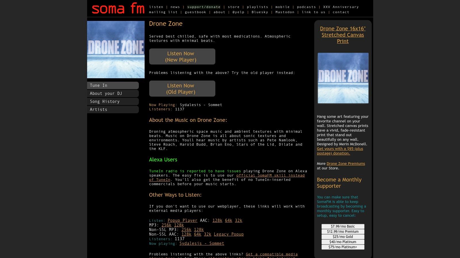 SomaFM — Drone Zone
