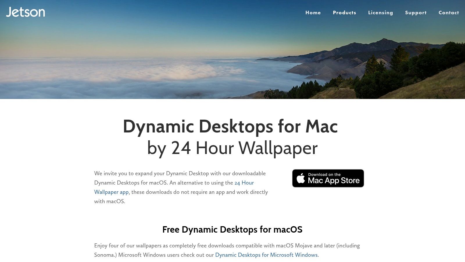 Jetson Creative, Free Dynamic Desktops (24 Hour Wallpaper)