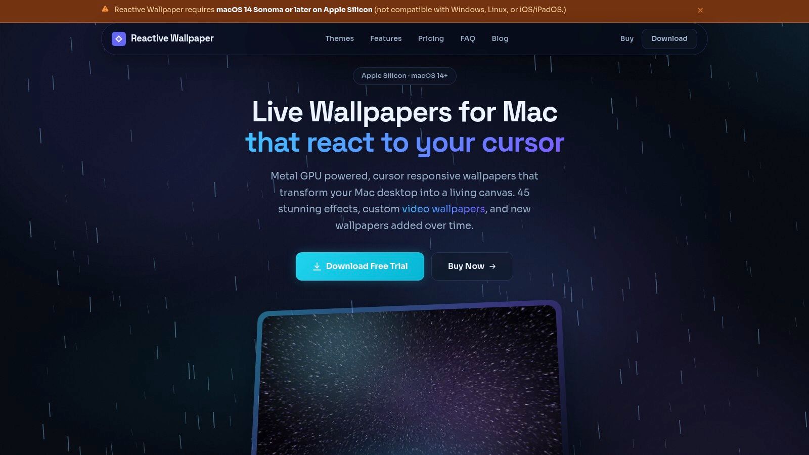 Reactive Wallpaper