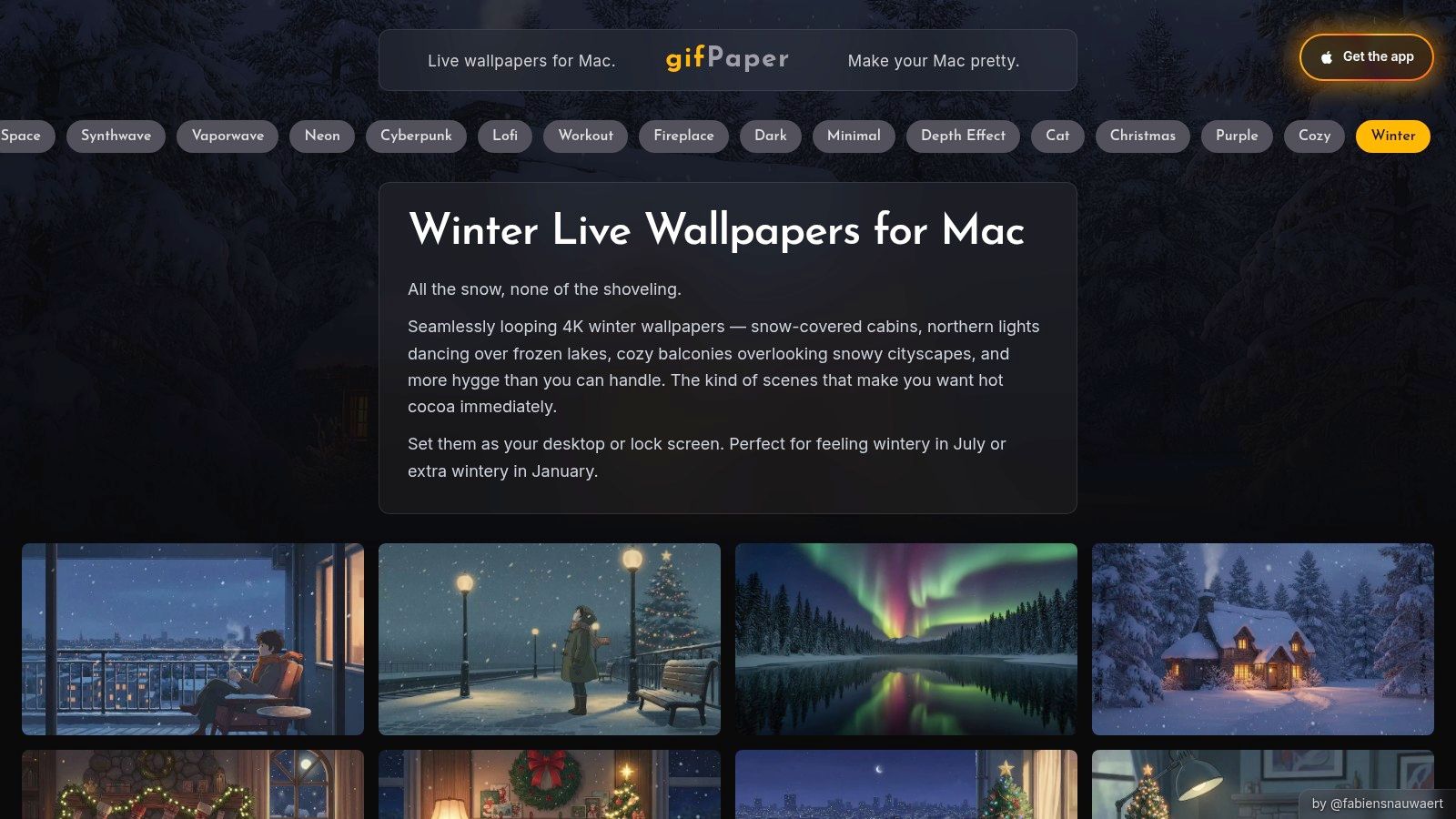 Winter Live Wallpapers for Mac