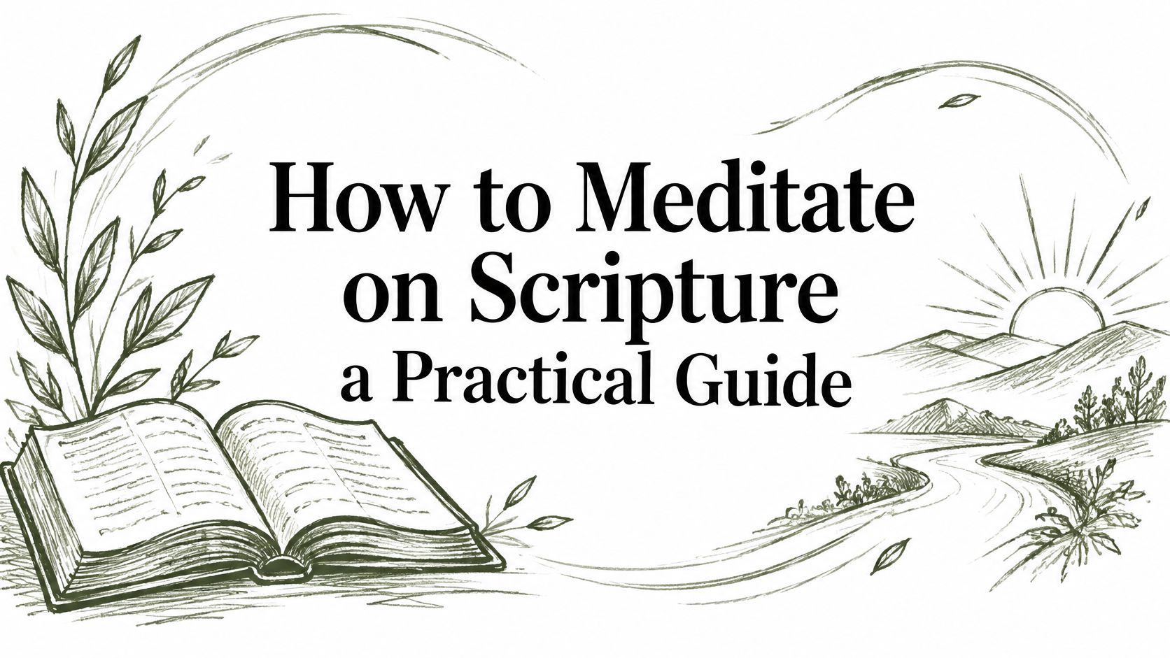 How to Meditate on Scripture a Practical Guide