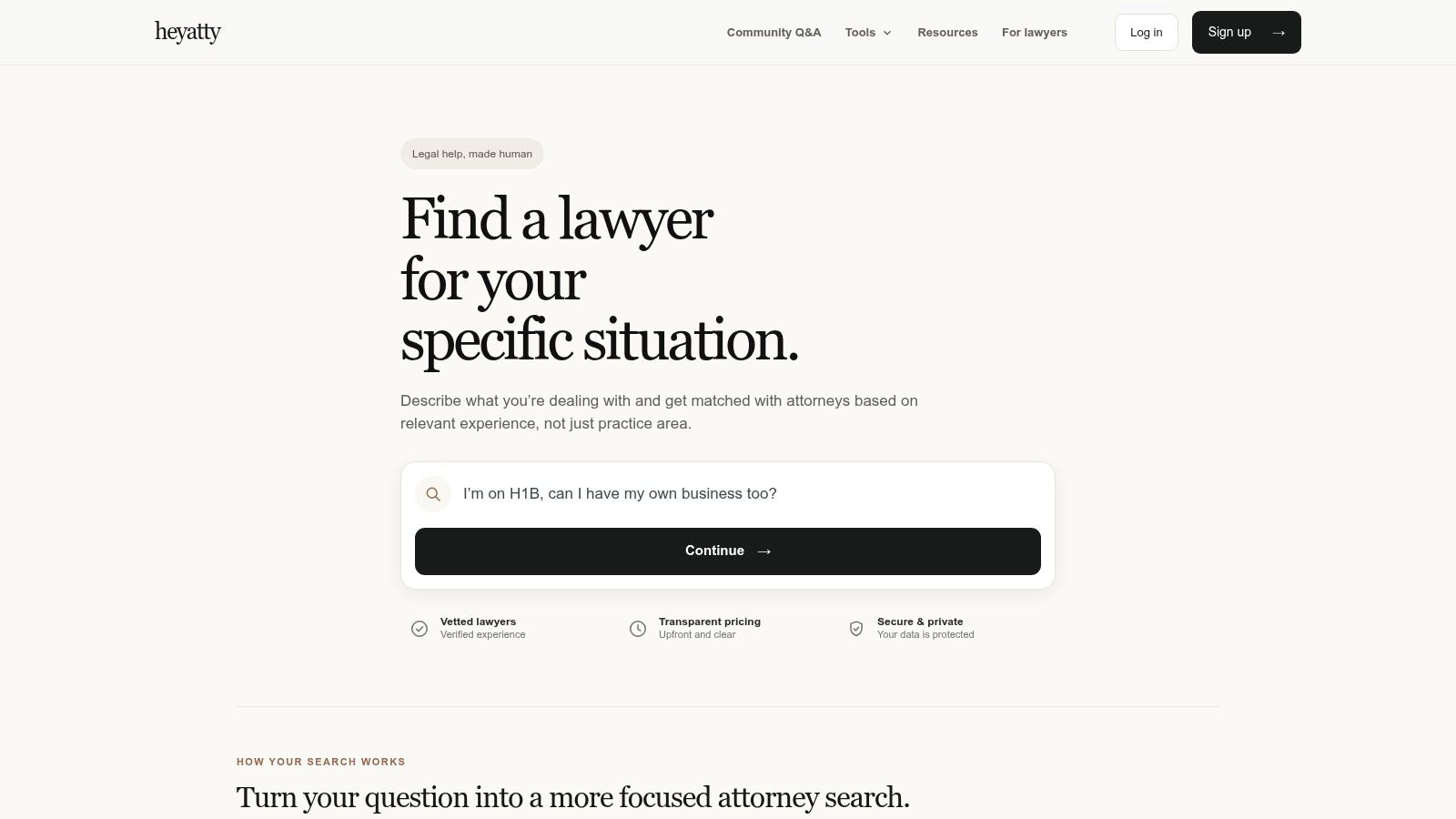 Screenshot from https://heyatty.com