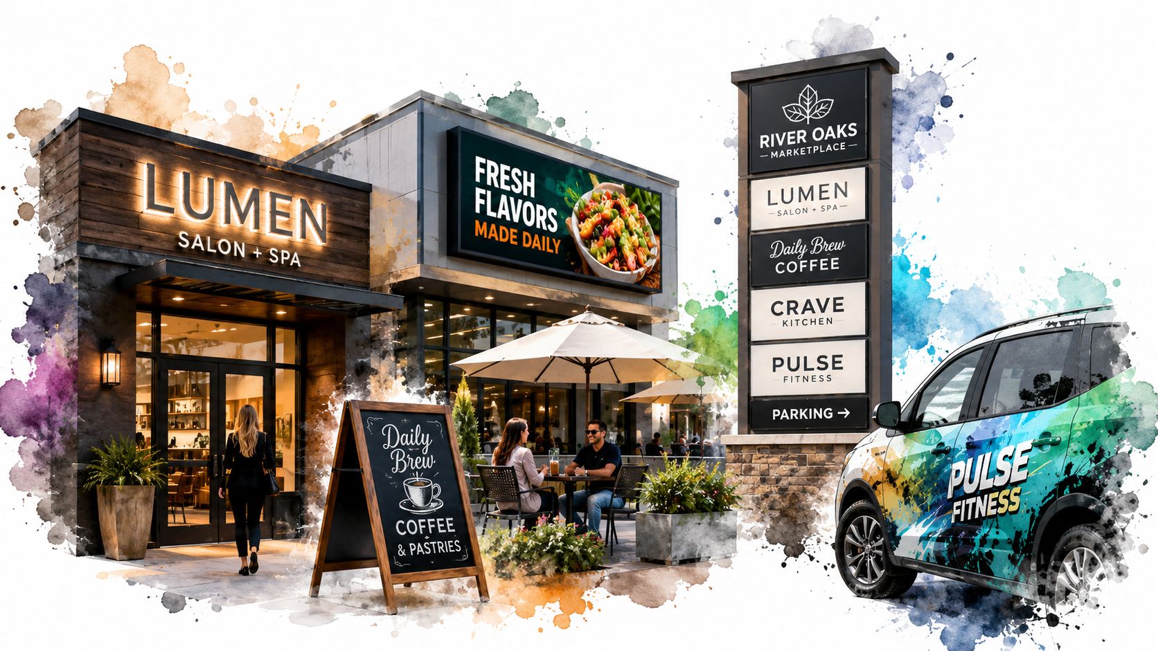 10 Business Sign Types for Local Visibility