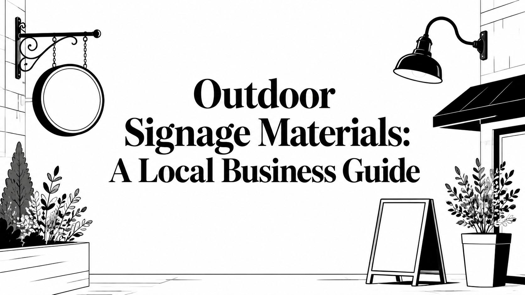 Outdoor Signage Materials: A Local Business Guide