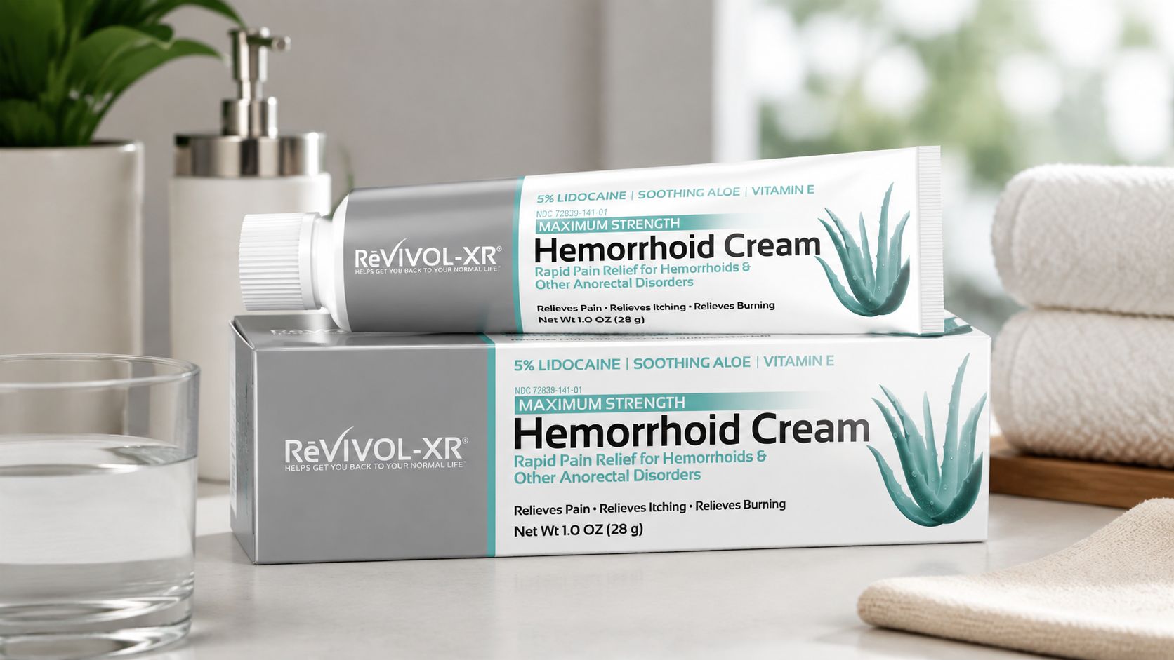 Revivol-XR 5% Lidocaine Numbing Cream – Maximum OTC Hemorrhoidal Grade Strength - Temporary Pain Relief Without a Prescription