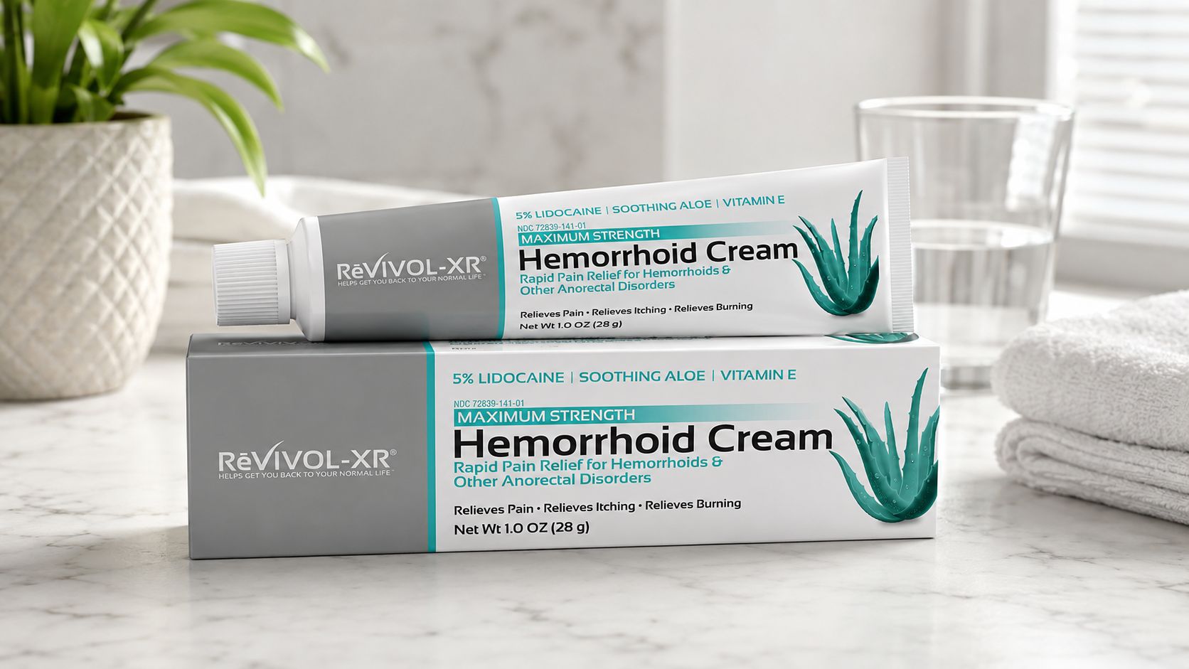 Revivol-XR 5% Lidocaine Numbing Cream – Maximum OTC Hemorrhoidal Grade Strength - Temporary Pain Relief Without a Prescription