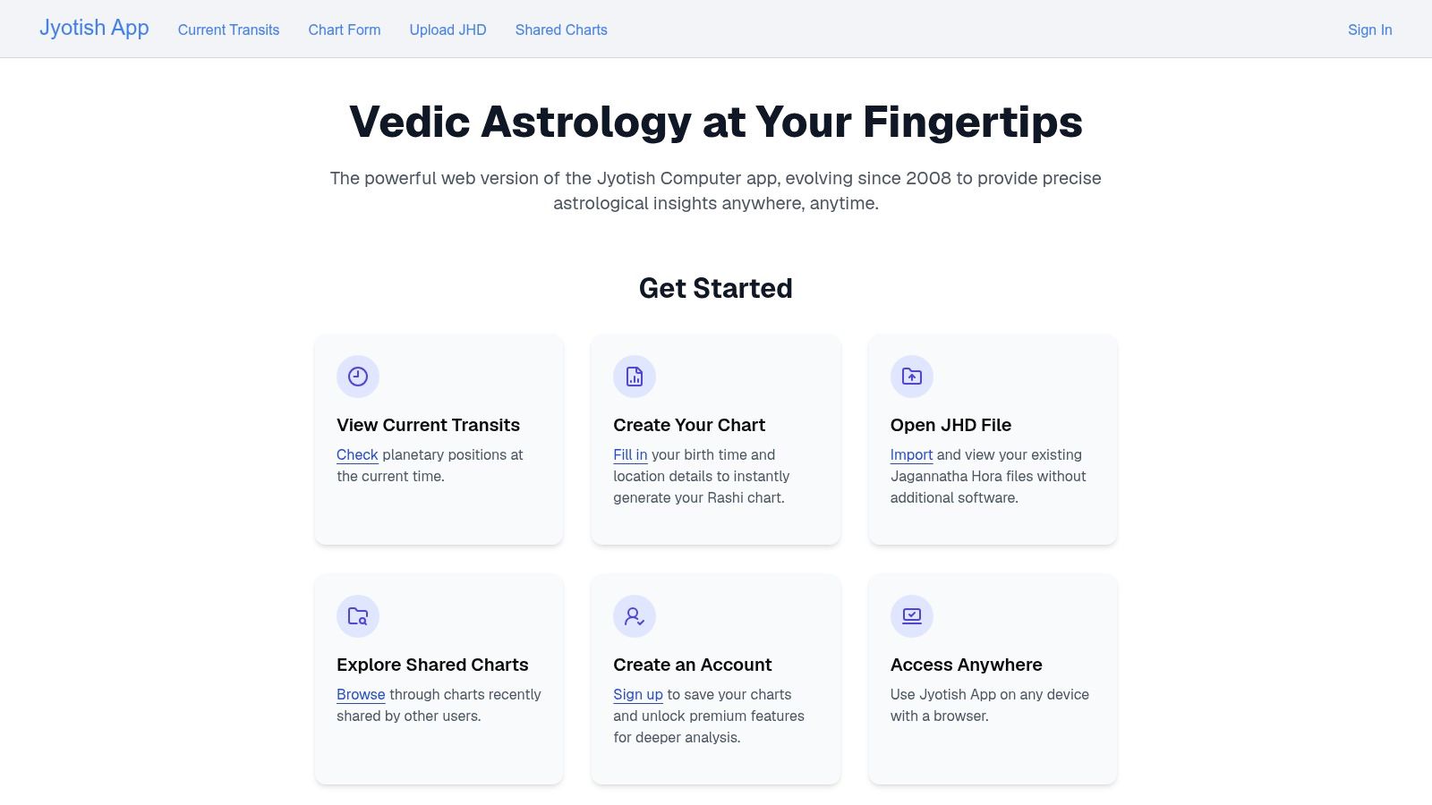 Jyotish App / Jyotish Computer