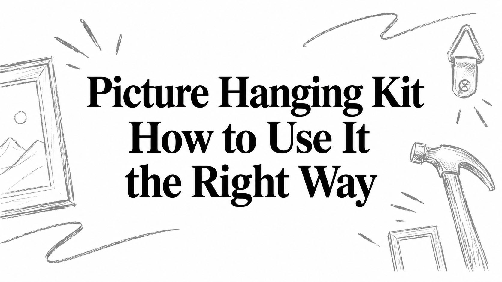 Picture Hanging Kit How to Use It the Right Way
