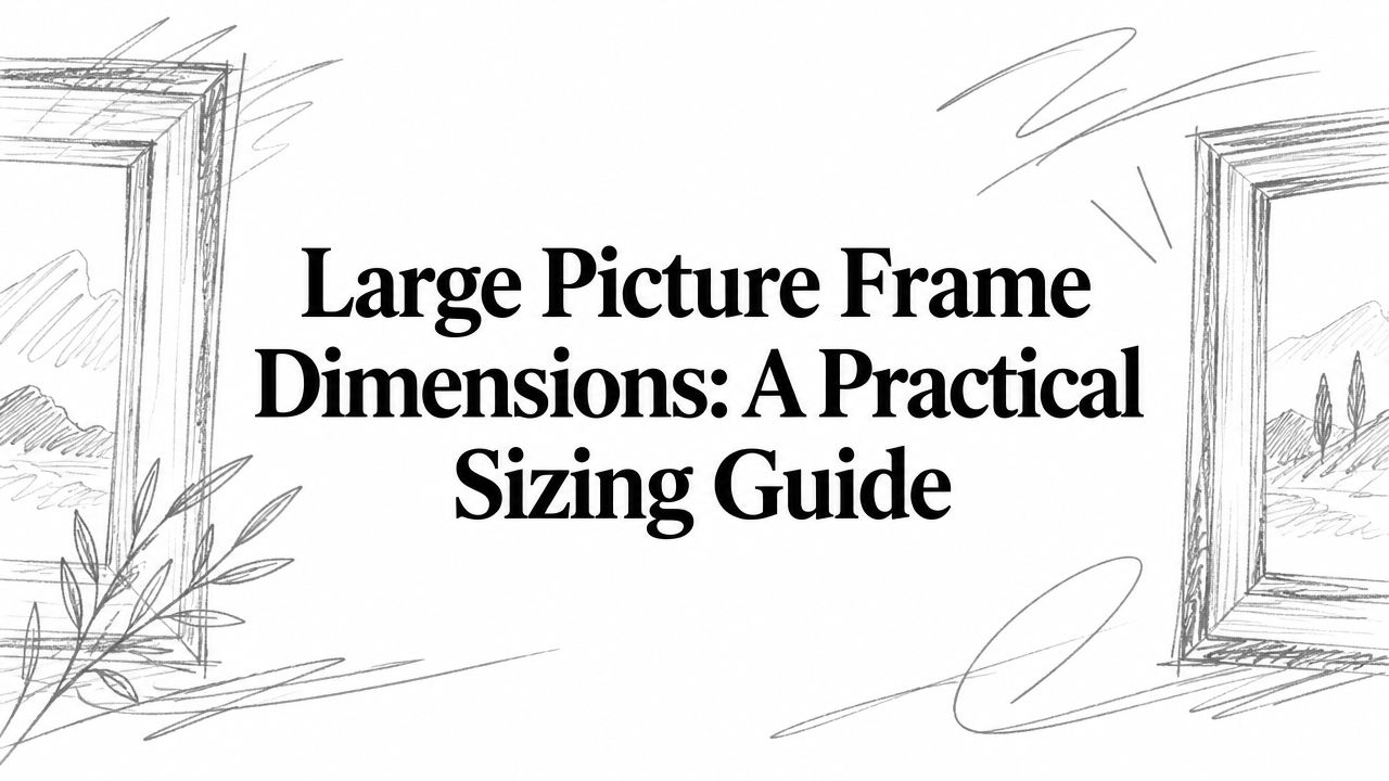 Large Picture Frame Dimensions: A Practical Sizing Guide