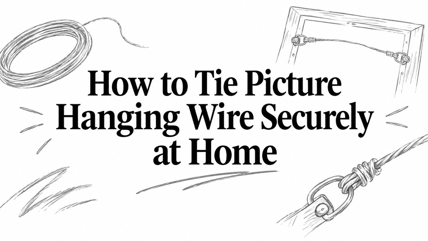 How to Tie Picture Hanging Wire Securely at Home