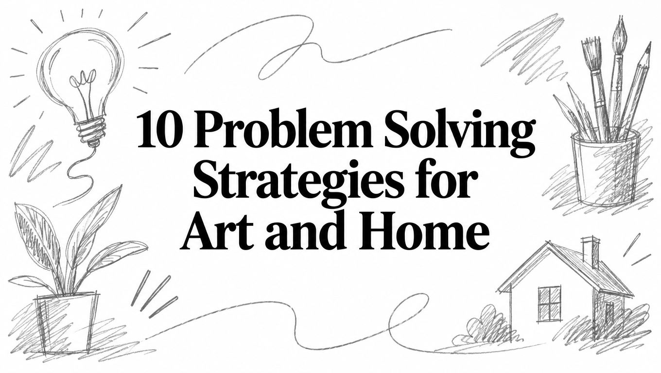 10 Problem Solving Strategies for Art and Home