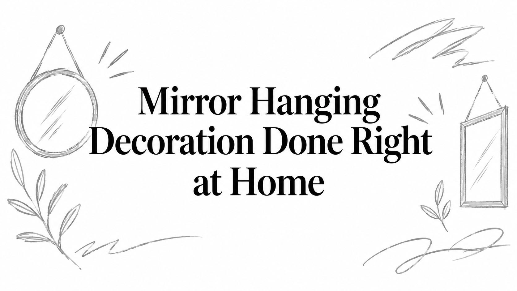 Mirror Hanging Decoration Done Right at Home
