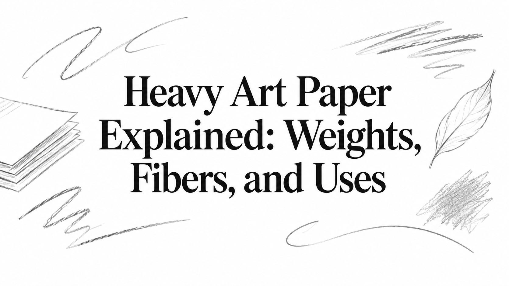 Heavy Art Paper Explained: Weights, Fibers, and Uses