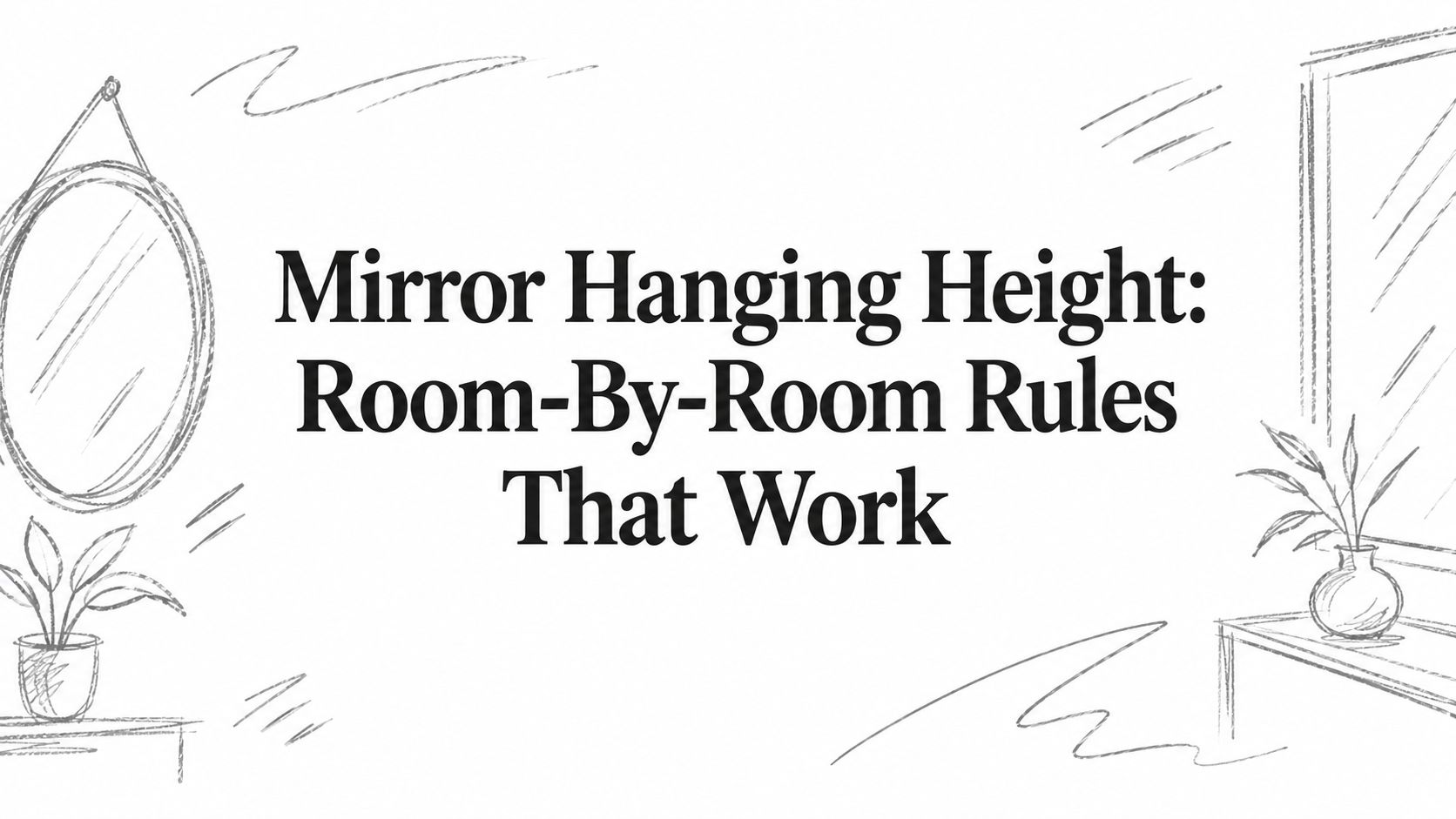 Mirror Hanging Height: Room-By-Room Rules That Work