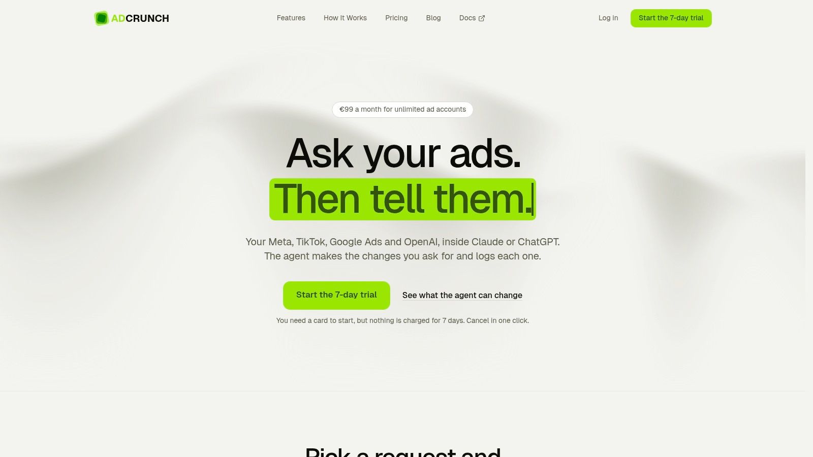 Screenshot from https://adcrunch.dev