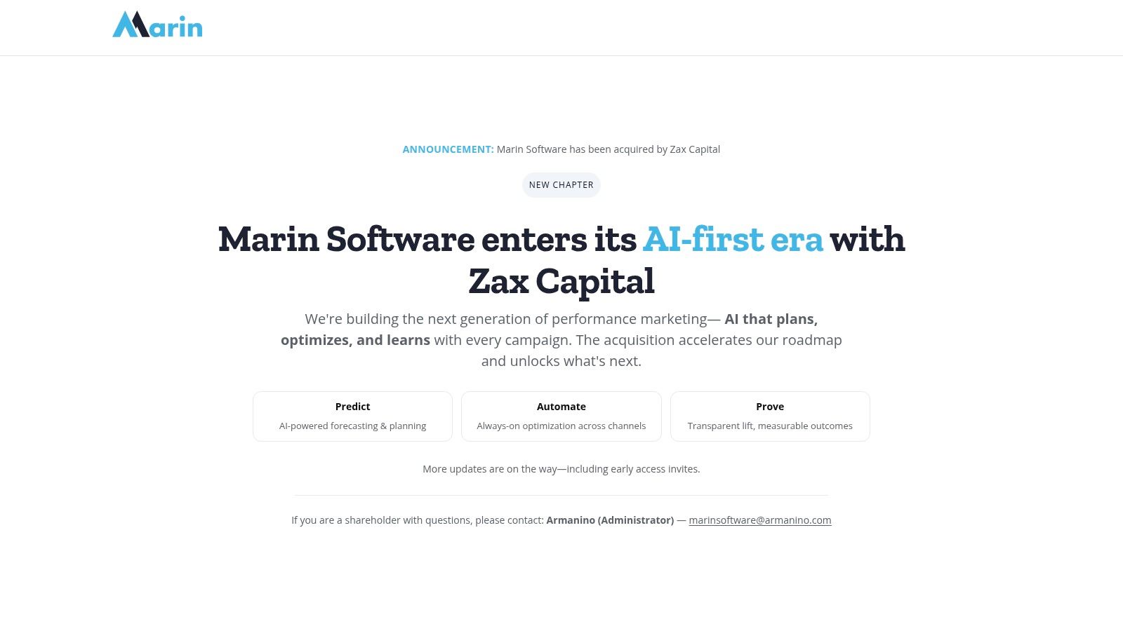 MarinOne, Marin Software