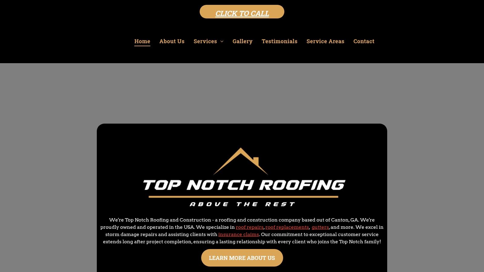 Top Notch Roofing and Construction in Canton