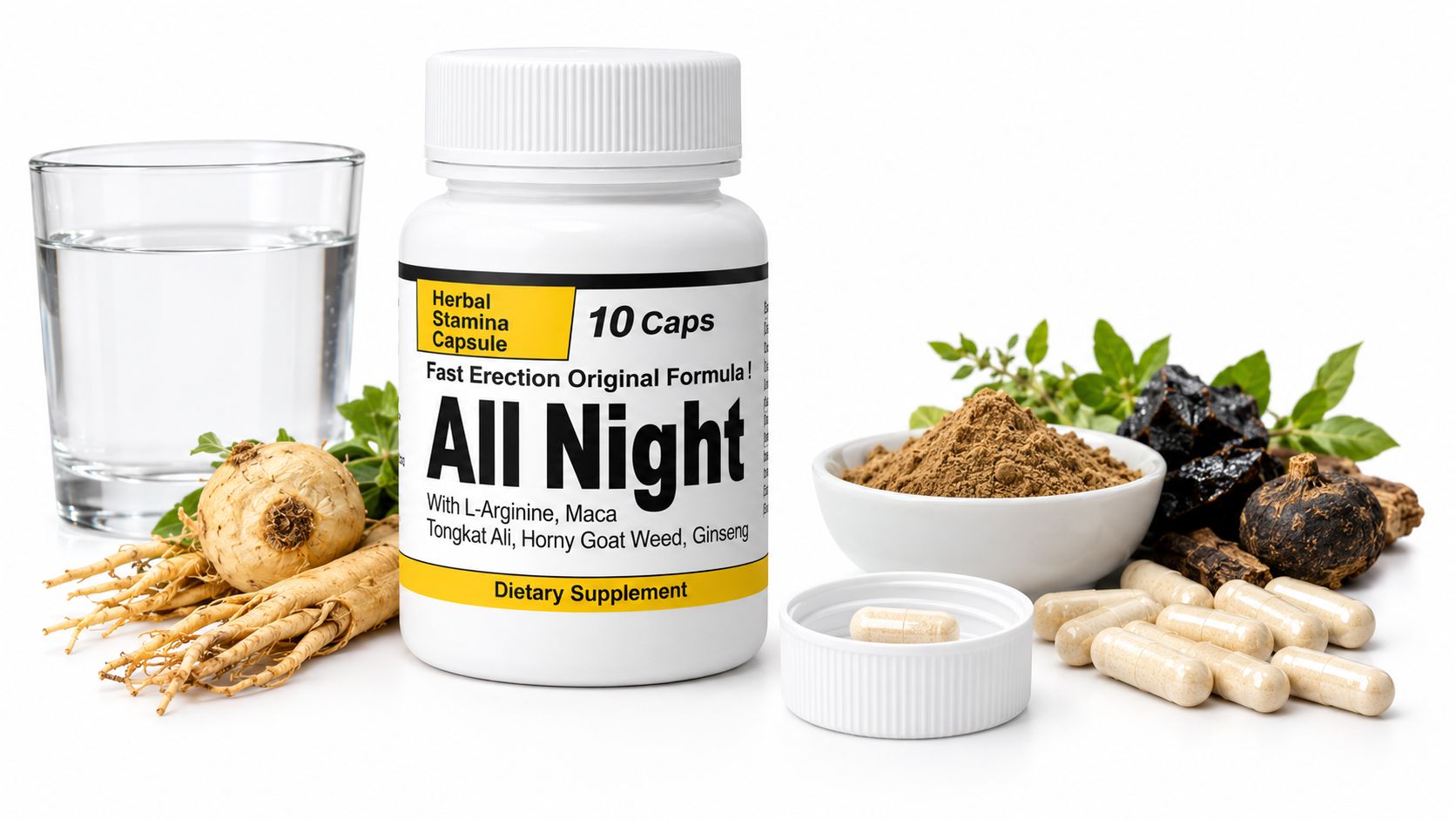 All Night NexiHerb - Advanced Herbal Formula for Male Vitality & Daily Wellness