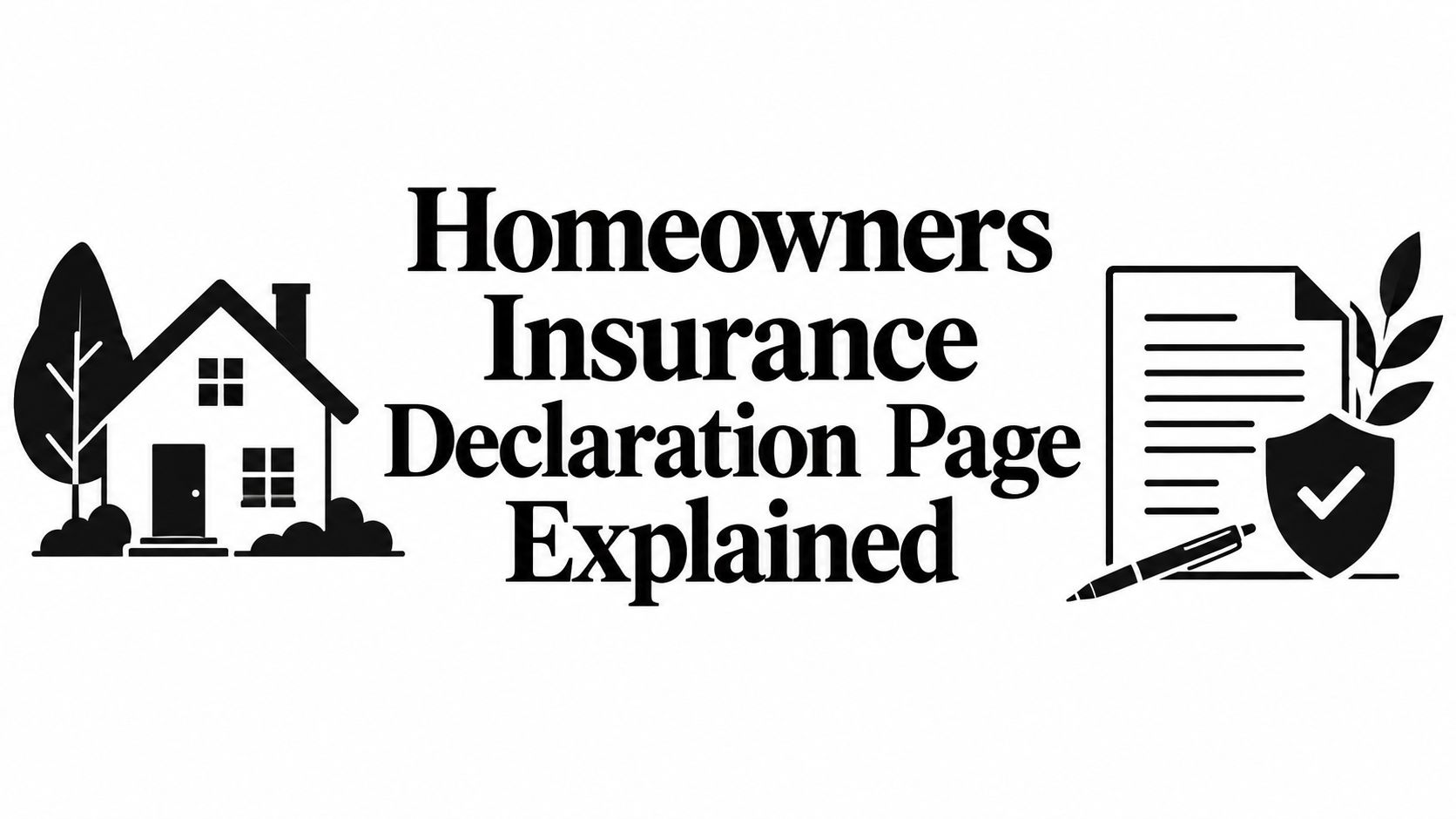 Homeowners Insurance Declaration Page Explained