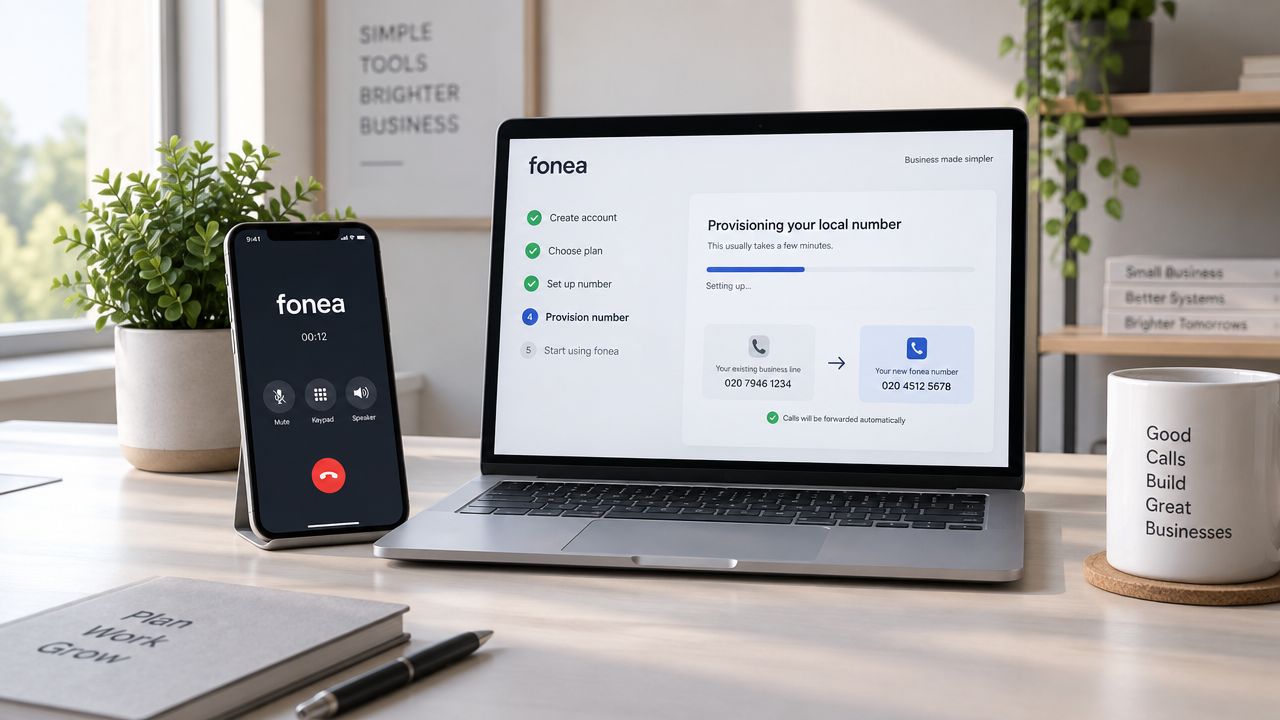 Screenshot from https://fonea.com/dashboard/setup