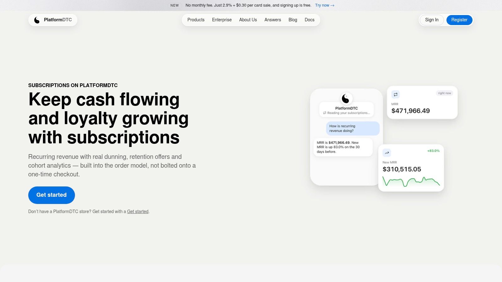 Subscriptions on PlatformDTC