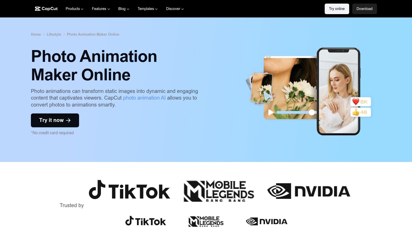 CapCut Photo Animation