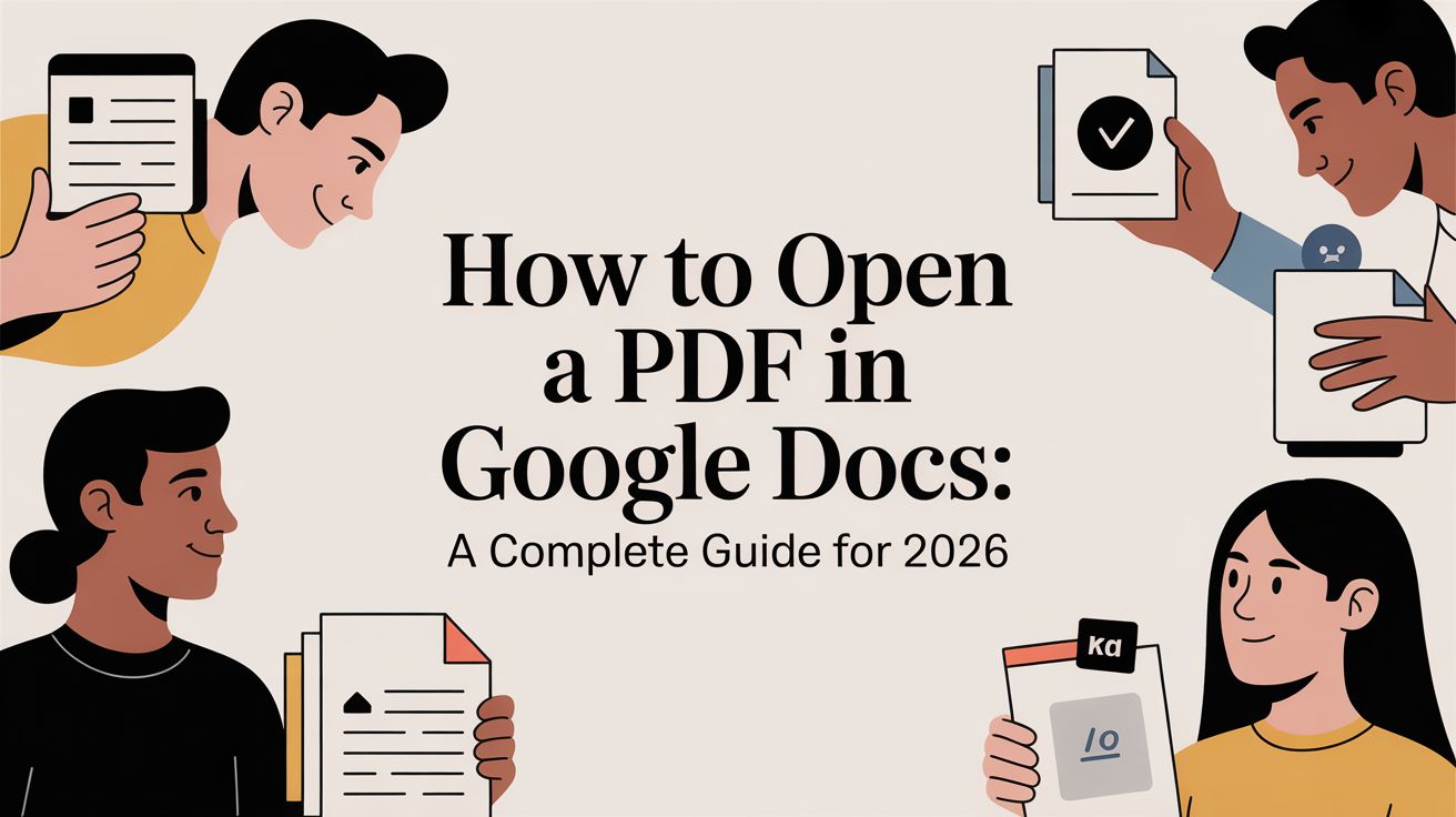 How to Open a PDF in Google Docs A Complete Guide for 2026 — CatchDiff