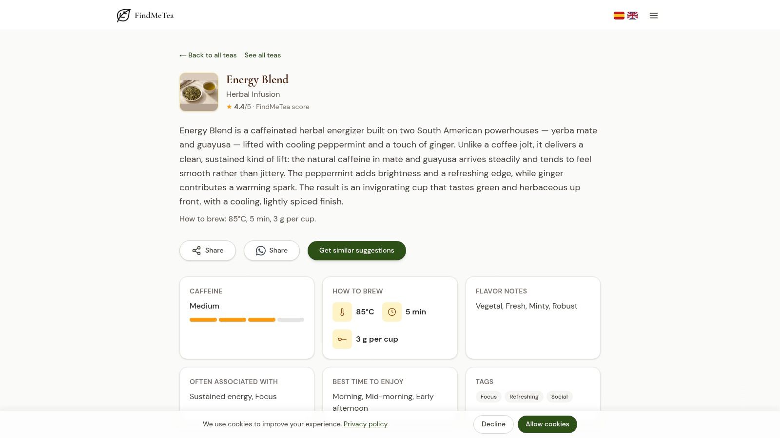 FindMeTea Energy Blend