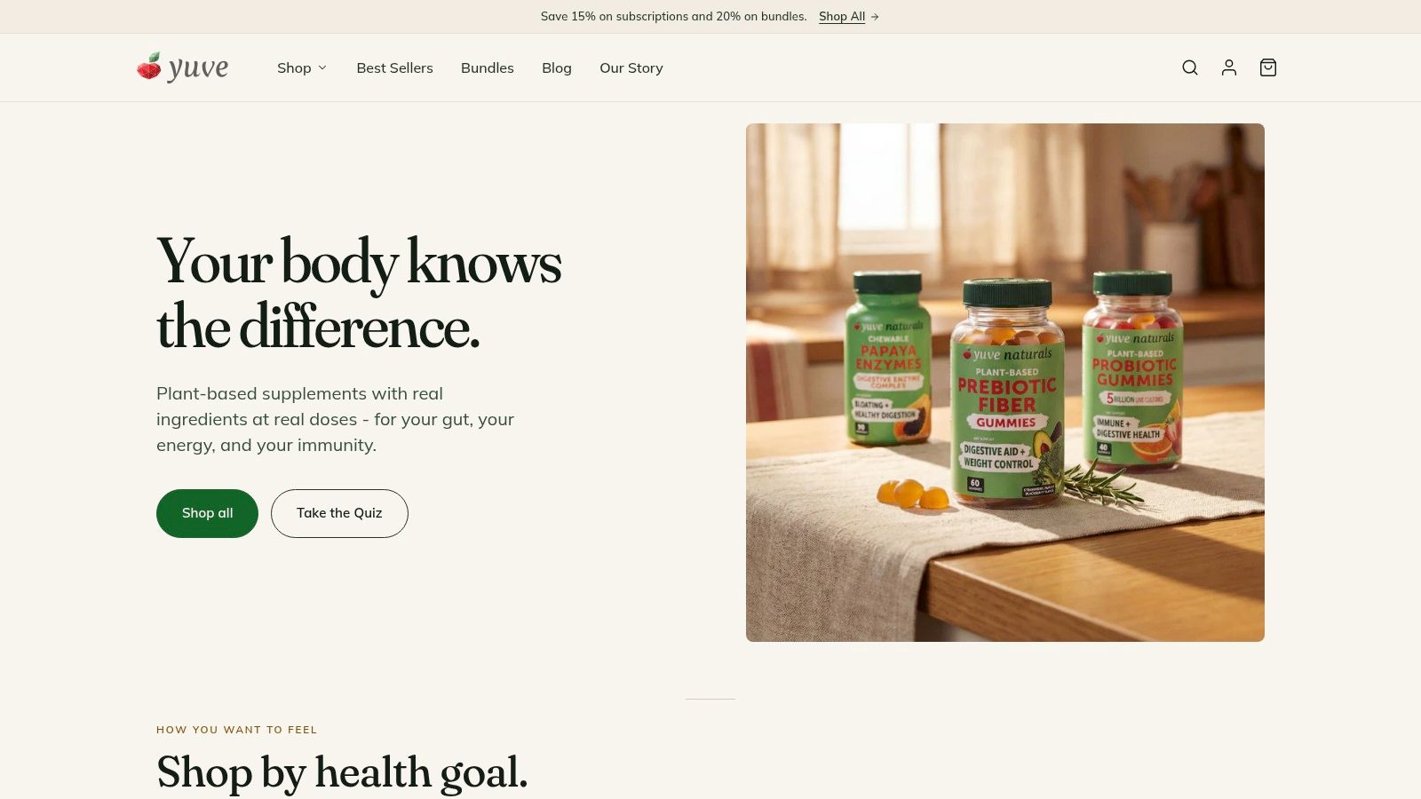 Screenshot from https://www.getyuve.com