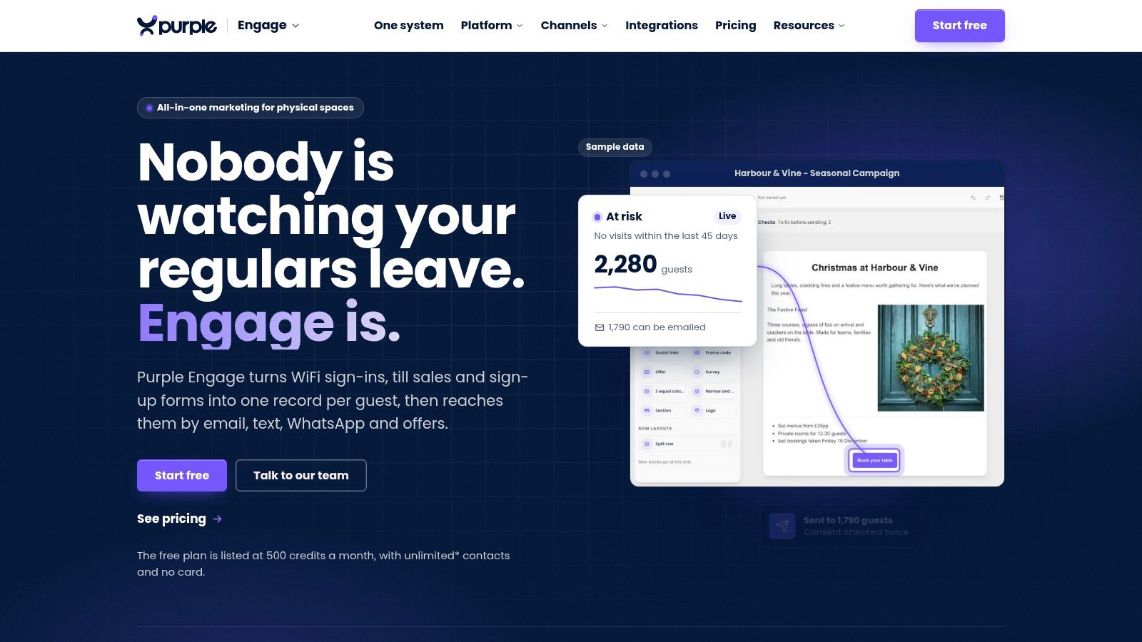 Screenshot from https://engage.purple.ai/en-gb