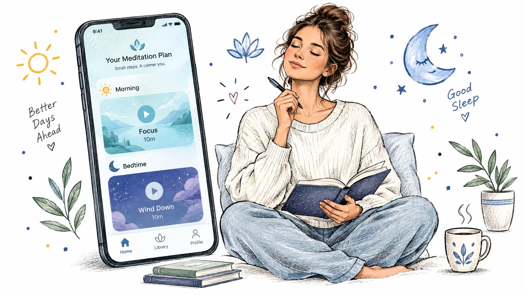 Screenshot from https://www.balanceapp.com/home-screen-example