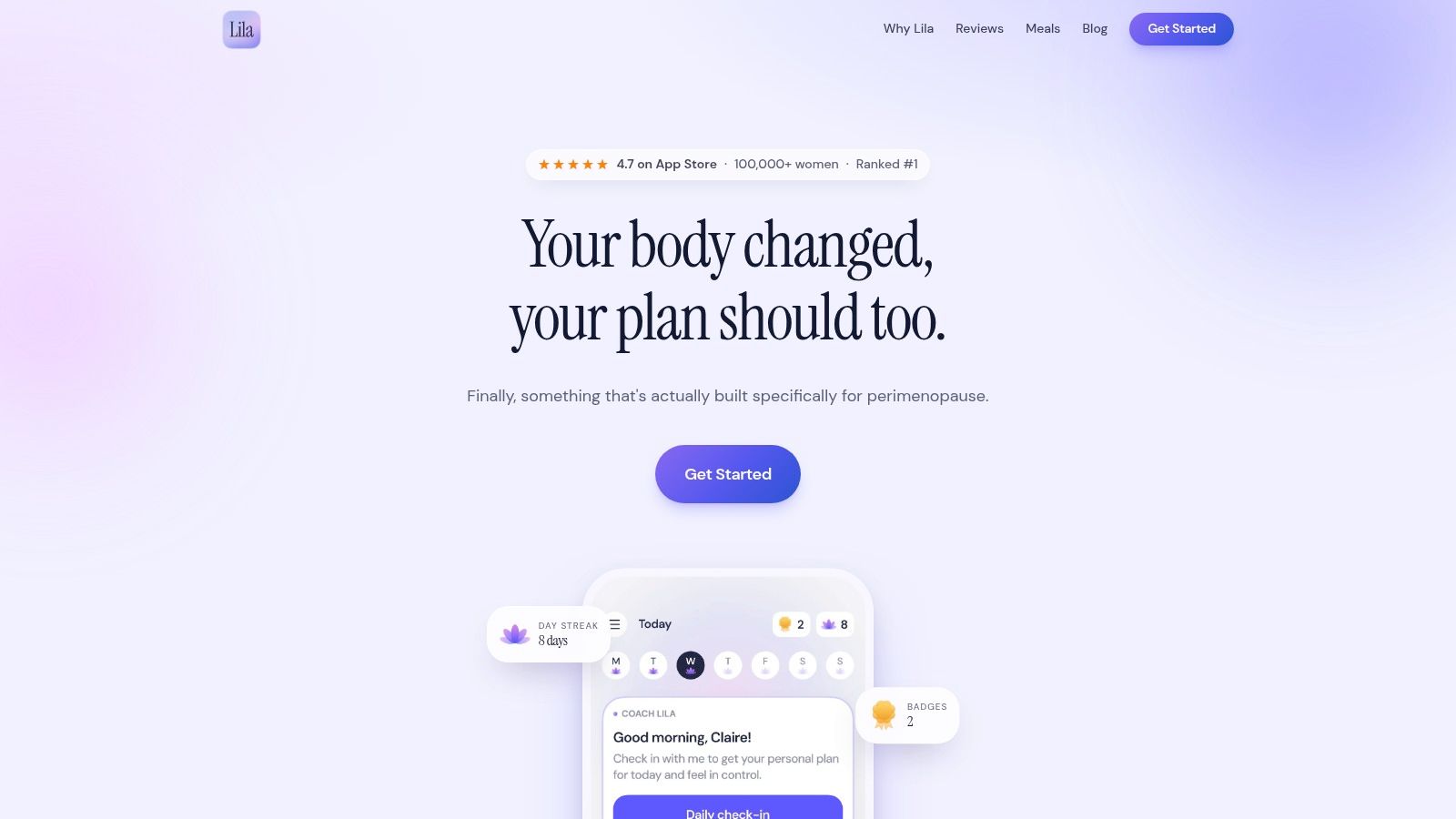 Screenshot from https://getlila.com