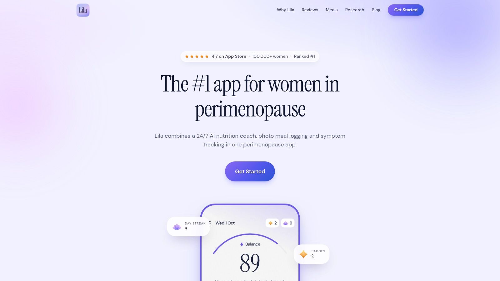 Screenshot from https://getlila.com