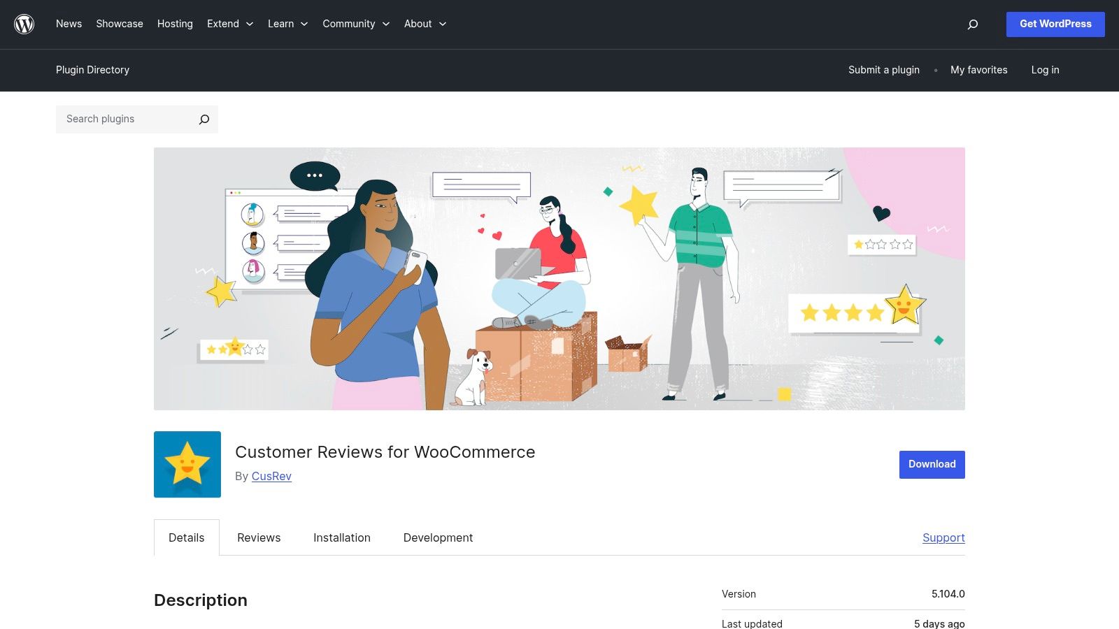 Interfaccia di Customer Reviews for WooCommerce che mostra il cruscotto con le statistiche delle recensioni.
