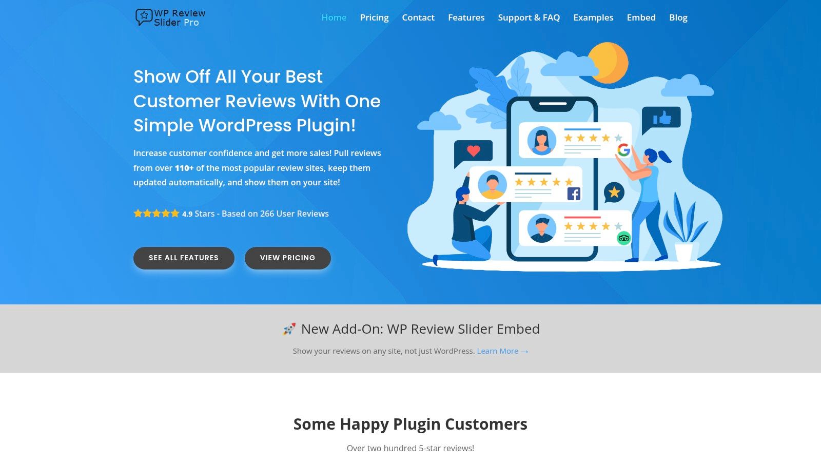 Interfaccia di WP Review Slider Pro che mostra le opzioni per creare un template di recensioni.