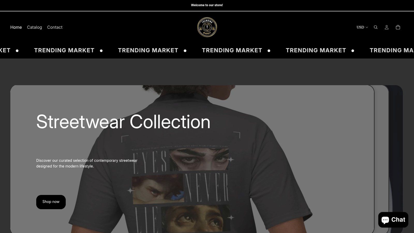 Screenshot from https://trendingmarketofficial.myshopify.com/
