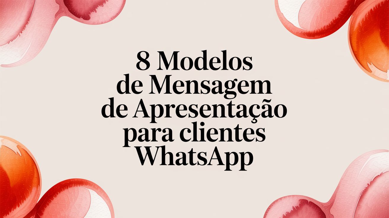 Whatsapp customer presentation message presentation guide